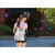 Custom Pearl Soft-Touch Drawstring Bag - Black Lifestyle View 