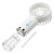 Custom Best Buddy Tools Spritz Handheld Rechargeable Misting Fan - White Open View 