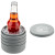 Custom Collapsible Wine Cooler & Ice Bucket - Silver In Use 