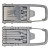 Custom Best Buddy Tools 12-in-1 Carabiner Multi-Tool - Silver Front View 