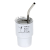 Custom Mini Belmont 3 oz Double-Wall Stainless Steel Tumbler with Straw - White