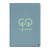 Custom Karst Stone Paper 5.5" x 8.5" Hard Cover Notebook - Light blue