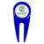Custom Divot Tool with Magnetic Ball Marker - Royal Blue 