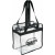 Custom Game Day Clear Zippered Safety Tote - Side View