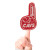 Custom 6.5" #1 Finger Foam Mini - Red