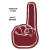 Custom 6.5" #1 Finger Foam Mini - Maroon