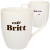 Custom 11 oz. Vitrified Bistro Porcelain Mugs - White