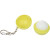 Custom Tennis Ball SPF 15 Lip Balm Keychain - Open view