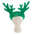 Custom 15" Foam Reindeer Antlers Visor - Kelly green