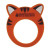 Custom 10" Foam Tiger/Cat Visor - Orange
