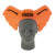 Custom 16" Foam Elephant Ears Visor - Orange