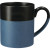 Custom Otis Ceramic Mug 15 oz - Navy back view
