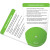Custom Folding Fan - Good Nutrition - Multicolor - Open View 