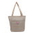 Custom Otaria Puffy Recycled Tote Bag With Full Color Imprint - Beige 