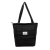 Custom Otaria Puffy Recycled Tote Bag With Full Color Imprint - Black 