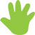Custom Stock Shape Hand Fan - Hand