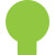 Custom Stock Shape Hand Fan - Bulb