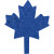Custom Plantable Pin - Royal blue Maple leaf