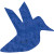 Custom Plantable Pin - Royal blue Hummingbird