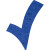 Custom Plantable Pin - Royal blue Checkmark