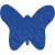 Custom Plantable Pin - Royal blue Butterfly
