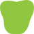 Custom Stock Shape Hand Fan - Tooth