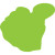Custom Stock Shape Hand Fan - Thumbs up