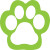 Custom Stock Shape Hand Fan - Paw