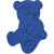 Custom Plantable Pin - Royal blue Teddy bear