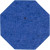 Custom Plantable Pin - Royal blue Stop sign