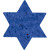Custom Plantable Pin - Royal blue Star of david