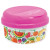 Custom 12 oz Snap-A-Snack - Clear with pink