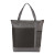 Custom Chrome Non-Woven Zipper Convention Tote - Back view