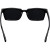 Custom Ashley Recycled Square Sunglasses - Black Back view