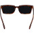 Custom Ashley Recycled Square Sunglasses - Tortoise back view