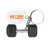 Custom Dumbbell Keychain 