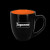 Reno 16 oz Bistro Two-Tone Matte Mug - Color: Orange