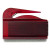 Custom Combo Letter Opener, Brush, and Screen Sweeper - Translucent Red