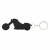 Custom Motorcycle Bottle Opener Keychain - Black 