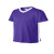 Custom Sport-Tek Youth Competitor United V-Neck - Purple/white
