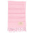 Custom Stone Washed Demin Peshtemal Towel - Embroidered - Pink