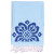 Custom Boardwalk Collection Peshtemal Beach Towel - Embroidered - Seafoam