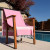 Custom Boardwalk Collection Peshtemal Beach Towel - Embroidered - Pink - Lifestyle View