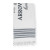 Custom Freedom Loom Collection Peshtemal Towel - Embroidered - Gray - Close View