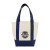 Custom Mini Canvas Tote -  Navy