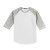Custom Printed Sport-Tek Youth Colorblock Raglan Jersey - White/Heather Gray