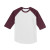 Custom Printed Sport-Tek Youth Colorblock Raglan Jersey - White/Maroon