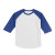 Custom Printed Sport-Tek Youth Colorblock Raglan Jersey - White/Royal