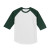 Custom Printed Sport-Tek Youth Colorblock Raglan Jersey - White/Forest Green