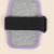 Custom Jogstrap - Heathered Jersey Knit-neoprene Smartphone/iPod Holder - Athletic Gray - Back View